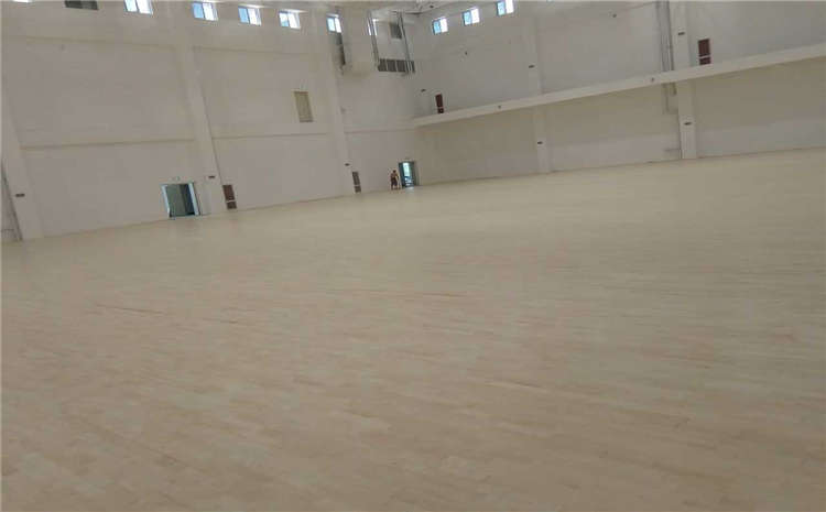 五角楓木地板籃球場單層龍骨結構