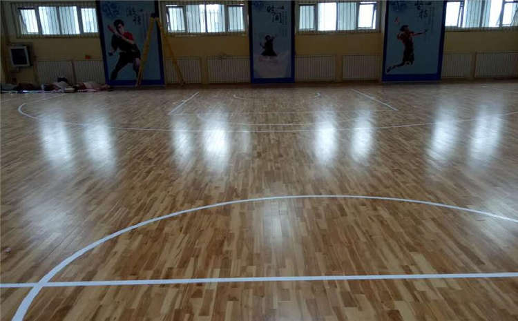 硬木企口NBA籃球場木地板每平米價格