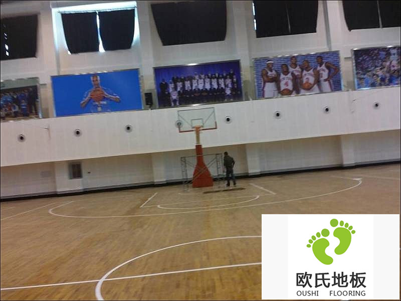 籃球木地板安裝完畢之后，如何進(jìn)行劃線