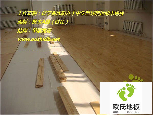 遼寧省沈陽(yáng)市同澤中學(xué)運(yùn)動(dòng)木地板鋪設(shè)工程
