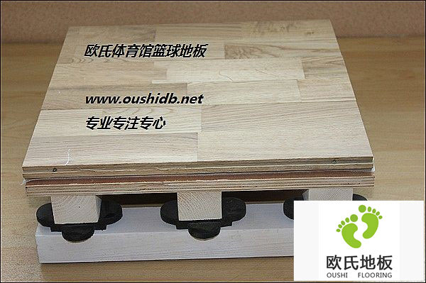 北京次渠2校籃球館運動木地板鋪設工程