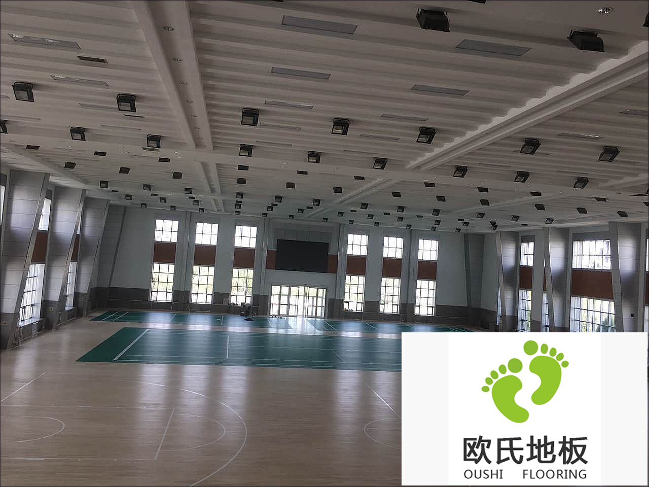 寧夏銀川體育運動地板：銀川消防總隊培訓基地室內體育館運動木地板案例